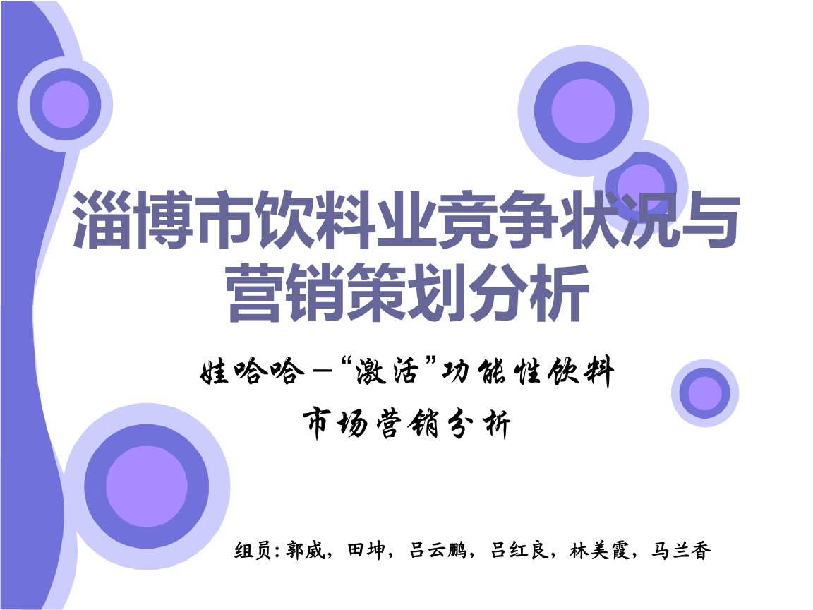 淄博市饮料行业竞争态势分析与营销策划方案